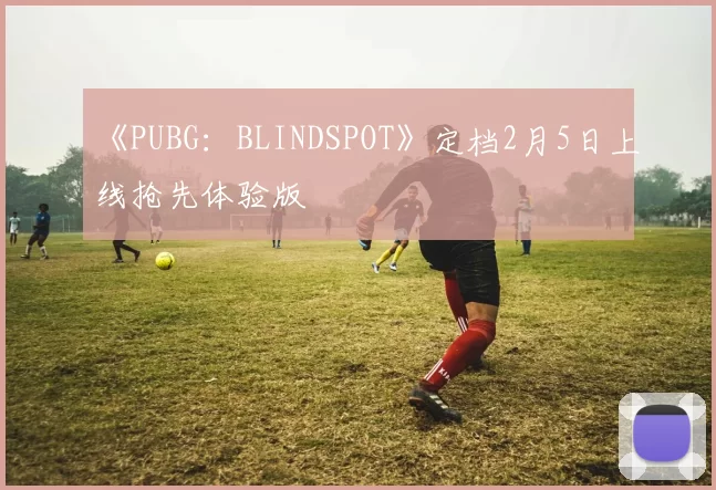 《PUBG：BLINDSPOT》定档2月5日上线抢先体验版