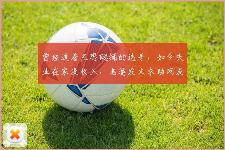 曾经追着王思聪捅的选手，如今失业在家没收入，老婆发文求助网友